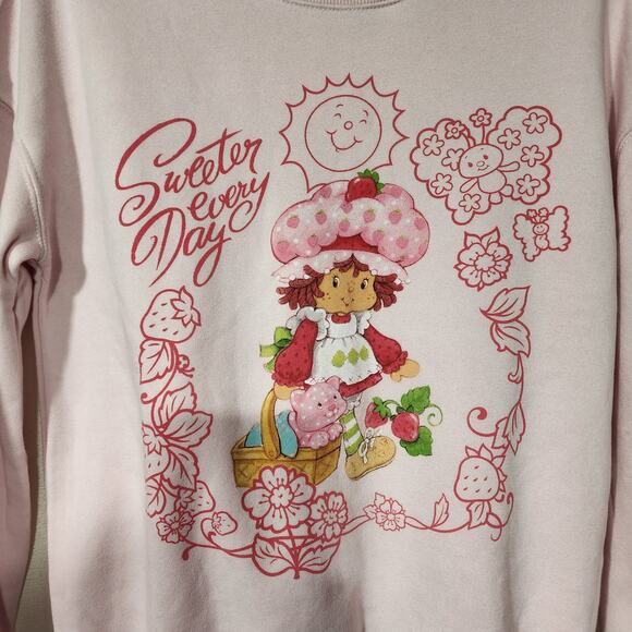 Strawberry shortcake pink sweatshirt women's size XXS - Picture 5 of 6
